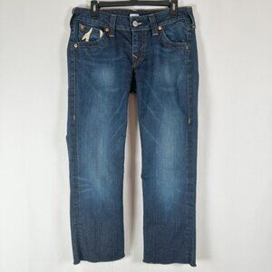 Vtg True Religion World Tour Style Jeans Womens 30 Dark Painted Horseshoe USA